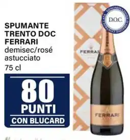 Il Gigante Spumante trento doc ferrari demisec/rosé astucciato offerta