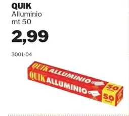 GrosMarket QUIK Alluminio mt 50 offerta