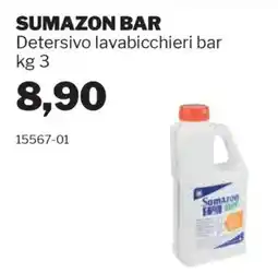 GrosMarket SUMAZON BAR Detersivo lavabicchieri bar offerta