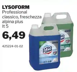 GrosMarket LYSOFORM Professional classico, freschezza alpina plus offerta