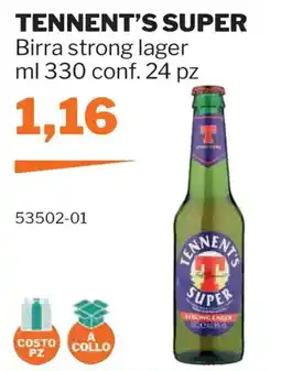GrosMarket TENNENT'S SUPER Birra strong lager offerta