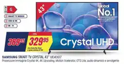 Trony SAMSUNG SMART TV CRYSTAL 43" UE43U7 offerta