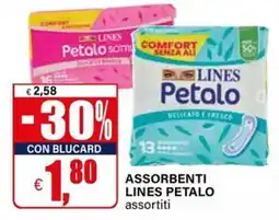 Il Gigante Assorbenti LINES Petalo assortiti offerta