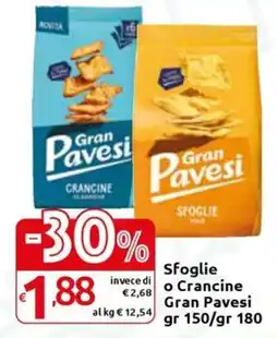 Carrefour Express Sfoglie o Crancine Gran Pavesi offerta