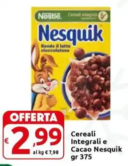 Carrefour Express Cereali Integrali e Cacao Nesquik offerta