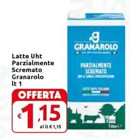 Carrefour Express Latte Uht Parzialmente Scremato Granarolo offerta
