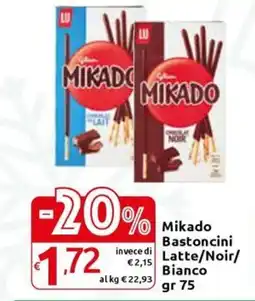 Carrefour Express Mikado Bastoncini Latte/Noir/ Bianco offerta