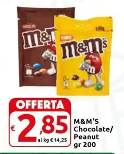 Carrefour Express M&M'S Chocolate/ Peanut offerta