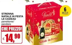 Il Gigante Strenna natale in festa le cadeau panettone/ pandoro offerta