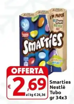 Carrefour Express Smarties Nestlè Tubo offerta