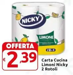 Carrefour Express Carta Cucina Limoni Nicky offerta