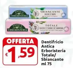 Carrefour Express Dentifricio Antica Erboristeria Totale/ Sbiancante offerta