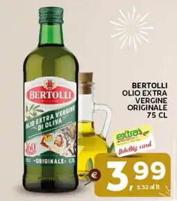 Extra Supermercati Bertolli olio extra vergine originale offerta
