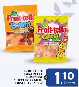 Extra Supermercati Fruittella caramelle gommose ciucci frizzanti/ orsetti offerta