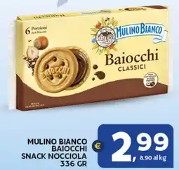 Extra Supermercati Mulino bianco baiocchi snack nocciola offerta