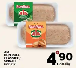 Extra Supermercati Aia bon roll classico/ spinaci offerta