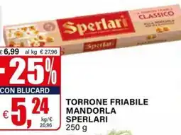 Il Gigante Torrone friabile mandorla SPERLARI offerta