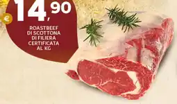 Extra Supermercati Roast beef di scottona di filiera certificata offerta