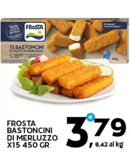 Extra Supermercati Frosta bastoncini di merluzzo offerta