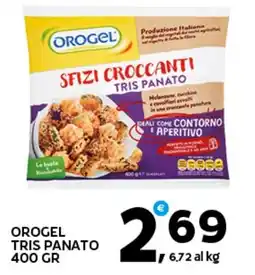 Extra Supermercati Orogel tris panato offerta