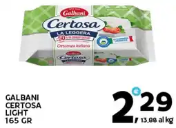 Extra Supermercati Galbani certosa light offerta