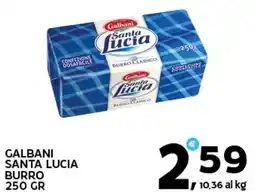 Extra Supermercati Galbani santa lucia burro offerta