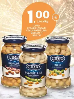 Extra Supermercati Cirio legumi lessati ceci/cannellini/ borlotti offerta