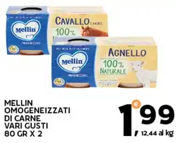 Extra Supermercati Mellin omogeneizzati di carne offerta