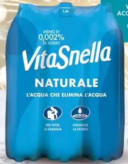 Extra Supermercati Vitasnella acqua minerale naturale offerta