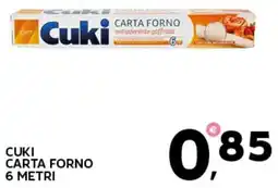 Extra Supermercati Cuki carta forno 6 metri offerta