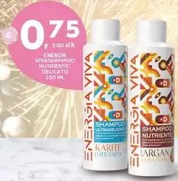 Extra Supermercati Energia vivashampoo nutriente/ delicato offerta