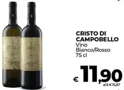 Coop CRISTO DI CAMPOBELLO Vino Bianco/Rosso offerta