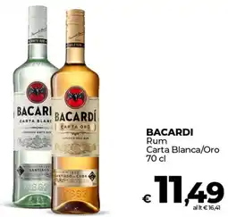 Coop BACARDI Rum Carta Blanca/Oro offerta