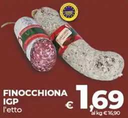 Coop Finocchiona igp offerta