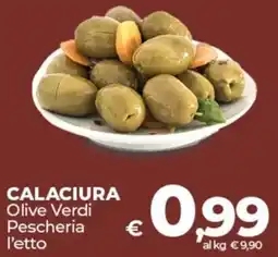 Coop CALACIURA Olive Verdi Pescheria offerta