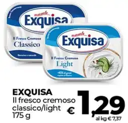 Coop EXQUISA Il fresco cremoso classico/light offerta