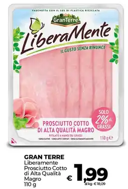 Coop GRAN TERRE Liberamente Prosciutto Cotto di Alta Qualità Magro offerta