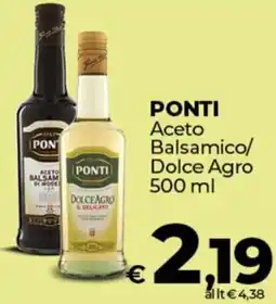 Coop PONTI Aceto Balsamico/ Dolce Agro offerta