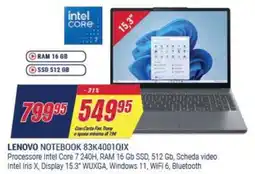 Trony LENOVO NOTEBOOK 83K4001QIX offerta