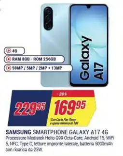 Trony SAMSUNG SMARTPHONE GALAXY A17 4G offerta
