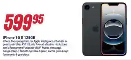 Trony iPhone 16 E 128GB offerta