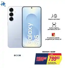 Trony SAMSUNG Galaxy S25 offerta