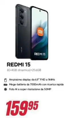 Trony Xiaomi REDMI 15 offerta