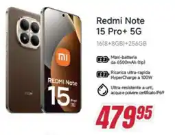 Trony Xiaomi Redmi Note 15 Pro+ 5G offerta