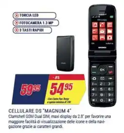 Trony Brondi cellulare ds "magnum 4" offerta