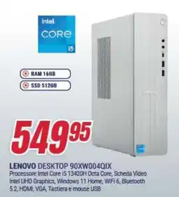 Trony LENOVO DESKTOP 90XW004QIX offerta