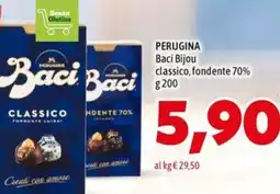 MEGA PERUGINA Baci Bijou classico, fondente 70% offerta