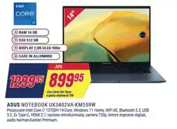 Trony ASUS NOTEBOOK UX3402VA-KM559W offerta