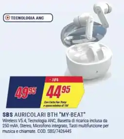 Trony Sbs auricolari bth "my-beat" offerta