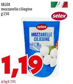 MEGA SELEX mozzarelle ciliegine offerta